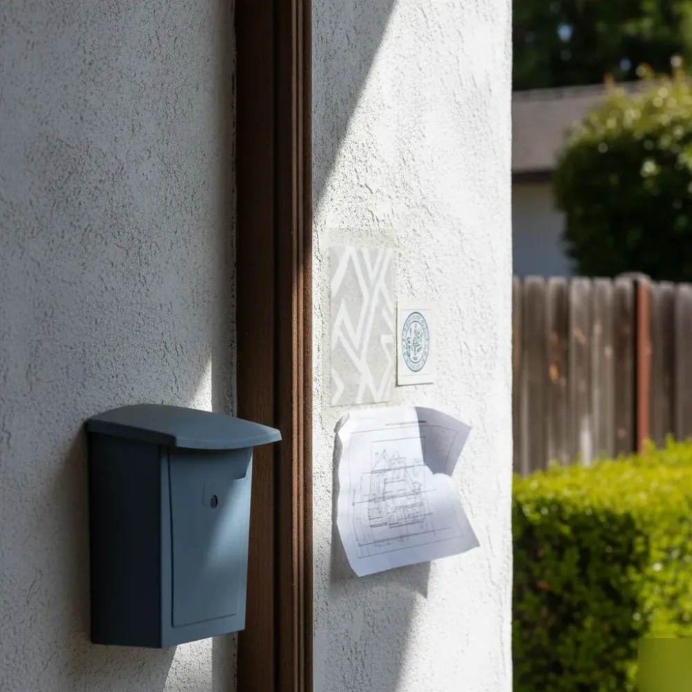 hoa-zoning-permit-notice-front-door-santa-clara HOA and permit notices posted on Santa Clara short-term rental property door